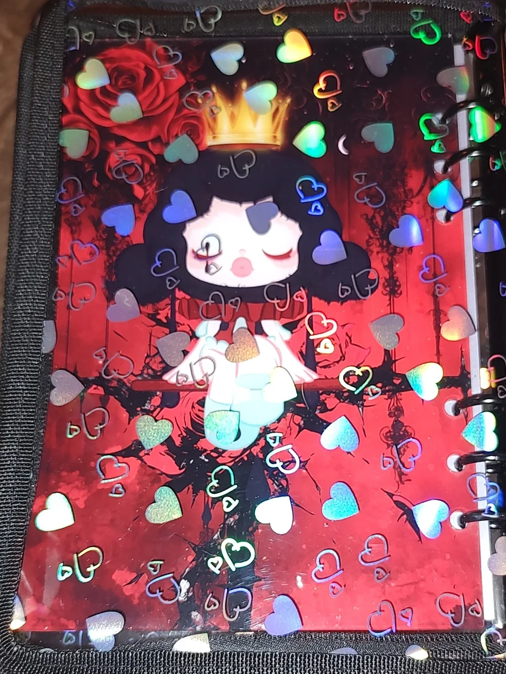 New! A5 Skullpanda Acrylic Shaker Notebook Gothic.